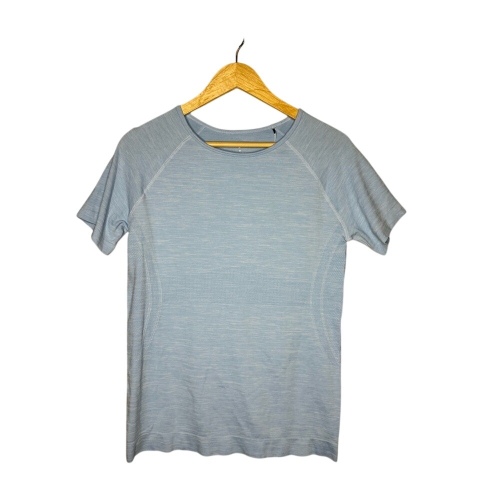Sport Haley Pale Blue Performance Stretch Tee Active Athleisure Top M